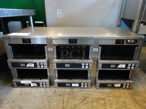 NICE! Carter Hoffmann Stainless Steel Commercial Countertop 6 Slot Dedicated Food Holder. 28x16x12. Tested and Working!