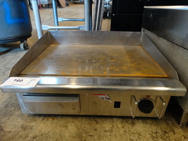 NICE! Stainless Steel Commercial Countertop Electric Powered Flat Top Griddle. 22x19x10
