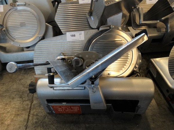 NICE! Hobart Model 1612 Stainless Steel Commercial Countertop Meat Slicer. 115 Volts, 1 Phase. 27x22x21. Tested and Working!