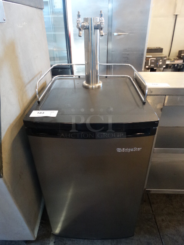 WOW! Edgestar Model KC2000SSTWINA Commercial Single Door Direct Draw Kegerator. Comes w/ Keg! 115 Volts, 1 Phase. 115 Volts, 1 Phase. 20x24x48. Tested and Working!