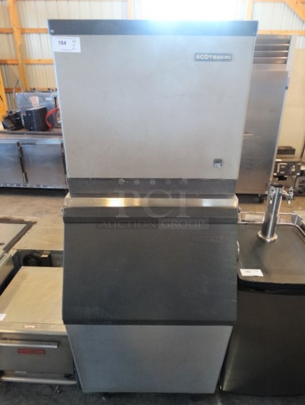 2 NICE! Items; Scotsman Model CME506AE-1C Commercial Ice Machine Head and Commercial Ice Machine Bin. 115 Volts, 1 Phase. 31x36x77. 2 Times Your Bid!