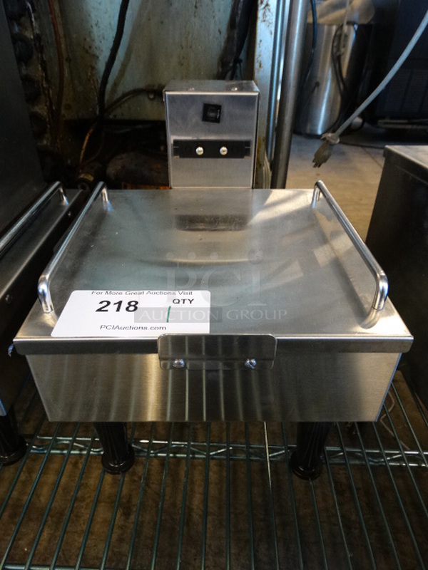 2015 Bunn Model 1SH STAND Stainless Steel Commercial Server Stand. 10x13x12. Tested and Working!