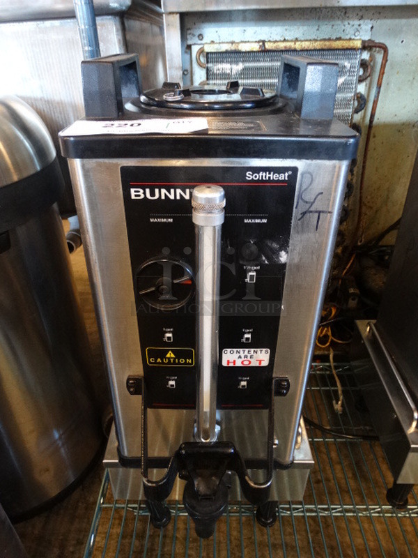 2015 Bunn Model 1SH STAND Stainless Steel Commercial Server Stand w/ Bunn Server Satellite. 10x18x24. Tested and Working!