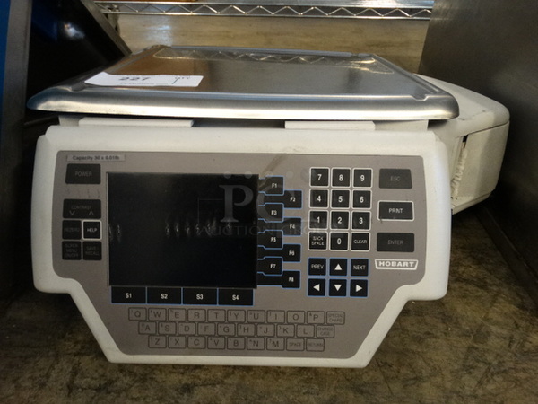 Hobart Stainless Steel Commercial Countertop Food Portioning Scale. 19x18x8. Tested and Working!