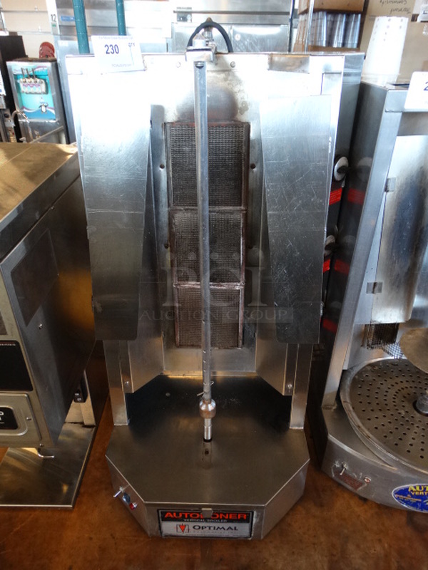 NICE! Autodoner Stainless Steel Commercial Countertop Vertical Gyro Machine. 19x18x36. Tested and Working!