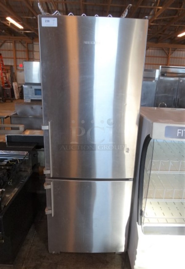 NICE! Liebherr Stainless Steel Commercial Cooler Freezer Combo. 29x25x81. Tested and Working!