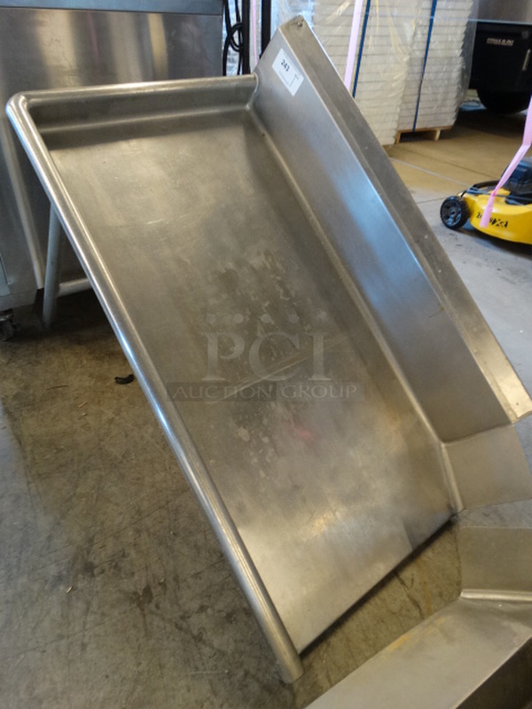 Stainless Steel Commercial Clean Side Left Side Dishwasher Table. 48x27x45