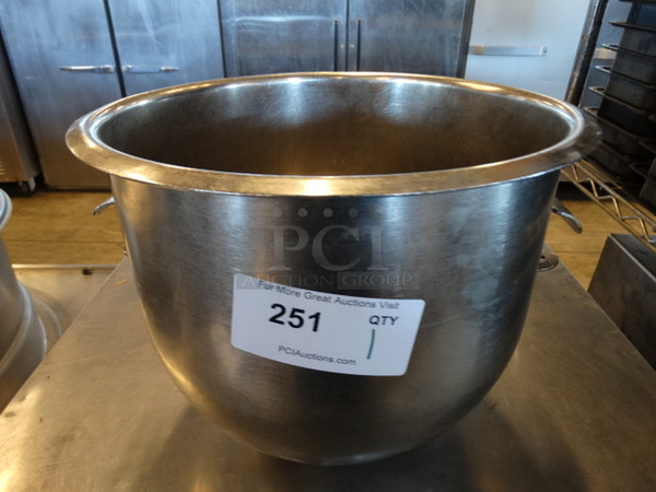 Hobart Stainless Steel 20 Quart Mixing Bowl. 16x14x12