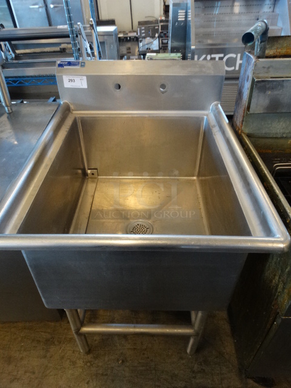 Stainless Steel Commercial Single Bay Sink. 29x36x46