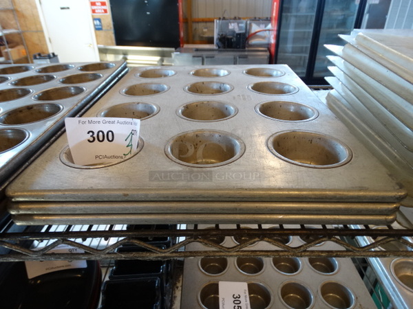 3 Metal 12 Cup Muffin Pans. 13x18x1. 3 Times Your Bid!