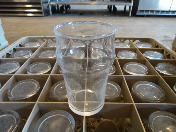 30 Beverage Glasses in Dish Caddy. 2.5x2.5x4.5. 30 Times Your Bid!