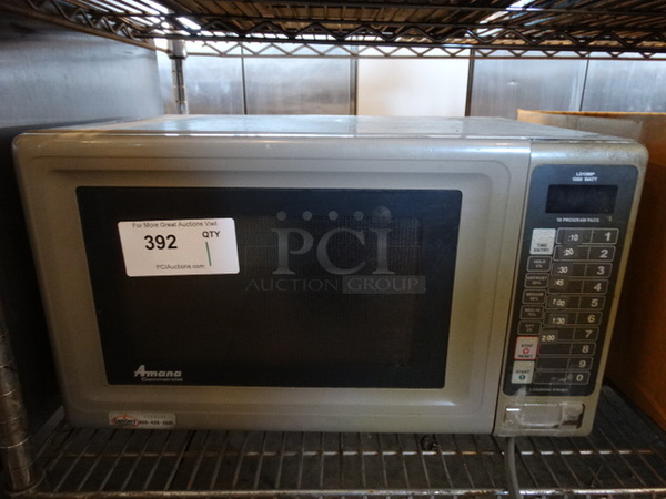 Amana Metal Commercial Countertop Microwave. 21x15x12