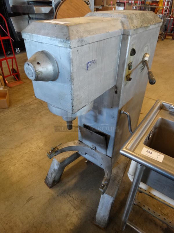 AWESOME! Univex Model SRM60 Metal Commercial Floor Style 60 Quart Planetary Mixer. 208-240 Volts, 3 Phase. 28x40x56