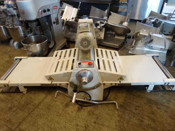 FANTASTIC! Bake Max Model BMCRS01 Metal Commercial Reversible Dough Sheeter. 115 Volts, 1 Phase. 26x29x31. Tested and Powers On