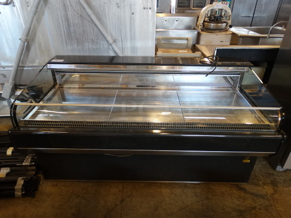 NICE! Commercial Floor Style Open Merchandiser Display Case. 72x34x37. Cannot Test Due To Cut Cord