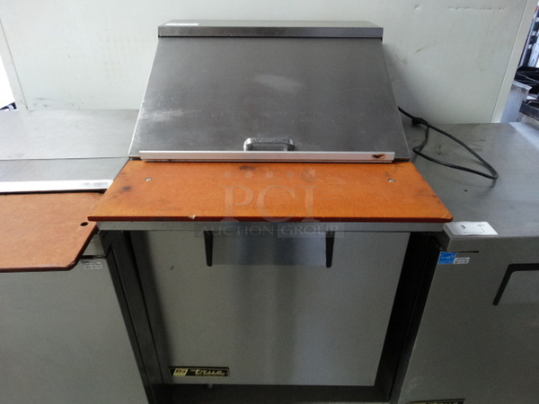 SWEET! 2014 True Model TSSU-27-12M-C Stainless Steel Commercial Sandwich Salad Prep Table Bain Marie Mega Top on Commercial Casters. 115 Volts, 1 Phase. 28x35x47. Tested and Working!
