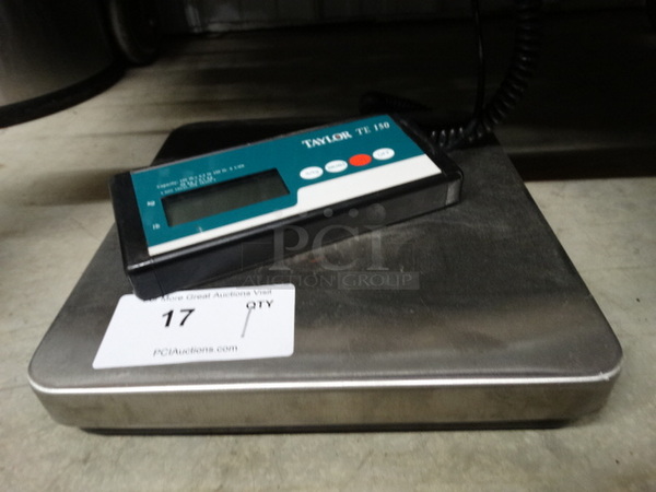 Taylor Model TE150 Stainless Steel Commercial Scale. Does Not Have Power Cord. 12x12x2