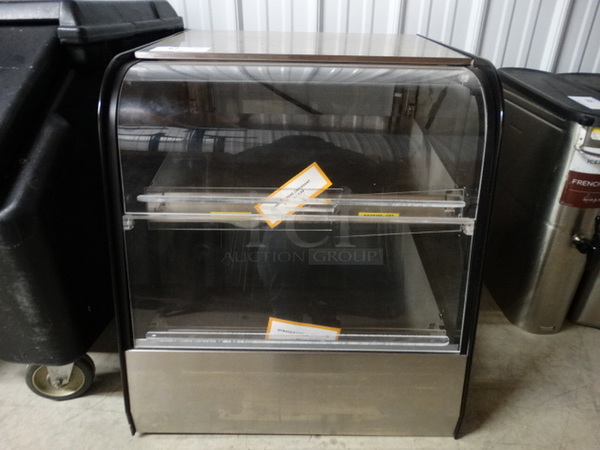 NICE! Stainless Steel Commercial Countertop Heated Merchandiser. 24x29x25. Tested and Working!