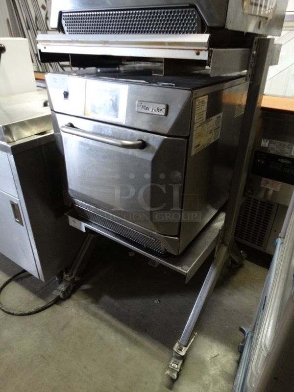 Stainless Steel Commercial 2 Tier Equipment Stand on Commercial Casters. 29x30x48