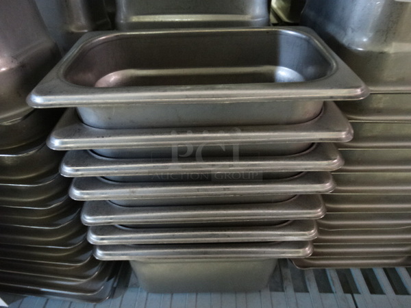 10 Stainless Steel 1/9 Size Drop In Bins. 1/9x4. 10 Times Your Bid!