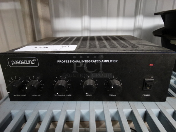 Pasosound Professional Integrated Amplifier. 11x9x4