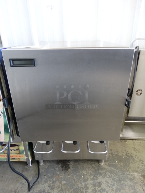 NICE! SureShot Model AC-OSS Stainless Steel Commercial Countertop Milk Dispenser. 16x23x26. Tested and Powers On