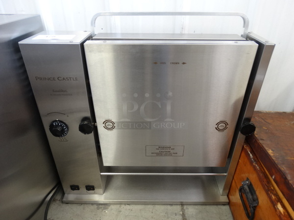 GREAT! Prince Castle Stainless Steel Commercial Countertop Vertical Contact Toaster. 25x8x26. Tested and Powers On