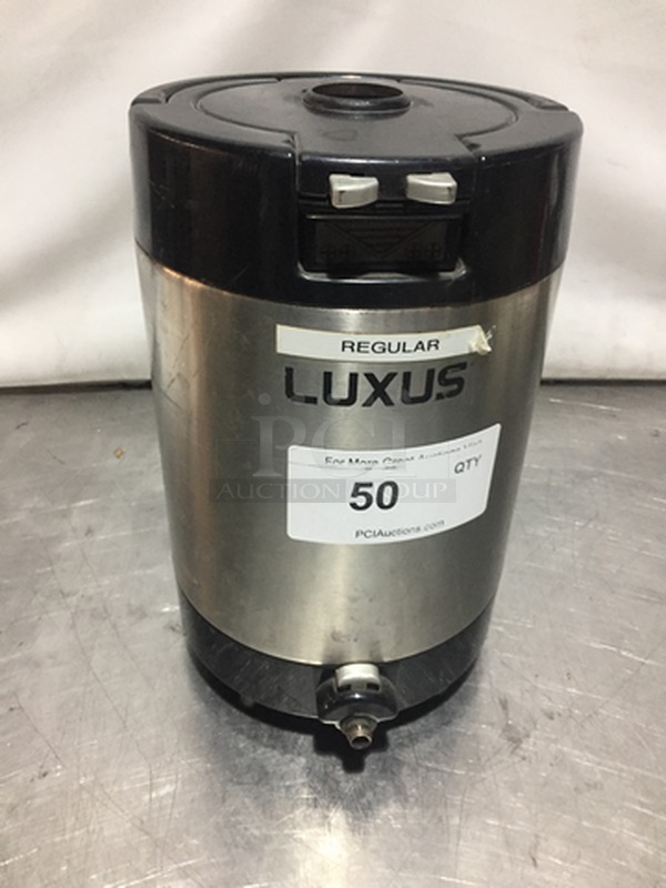 Luxus Commercial Countertop Beverage Dispenser! All Stainless Steel Body! Model L3S10 Serial 012356!