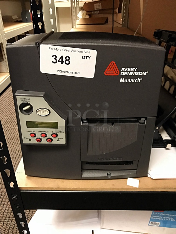 Avery Monarch 9825 Table Top Barcode Label Printer, 120v 1ph, Tested & Working!