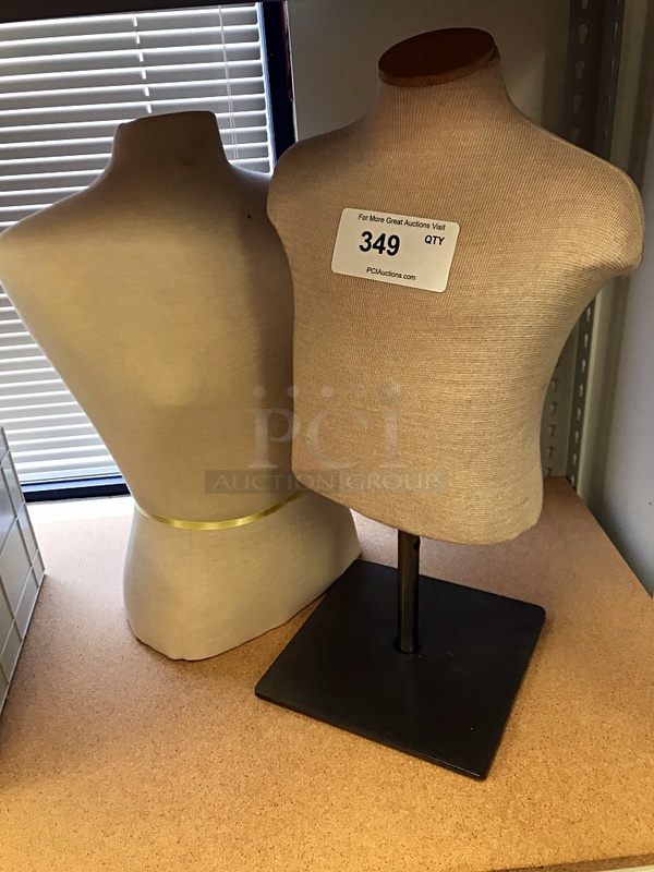 Two Display Mannequin Busts