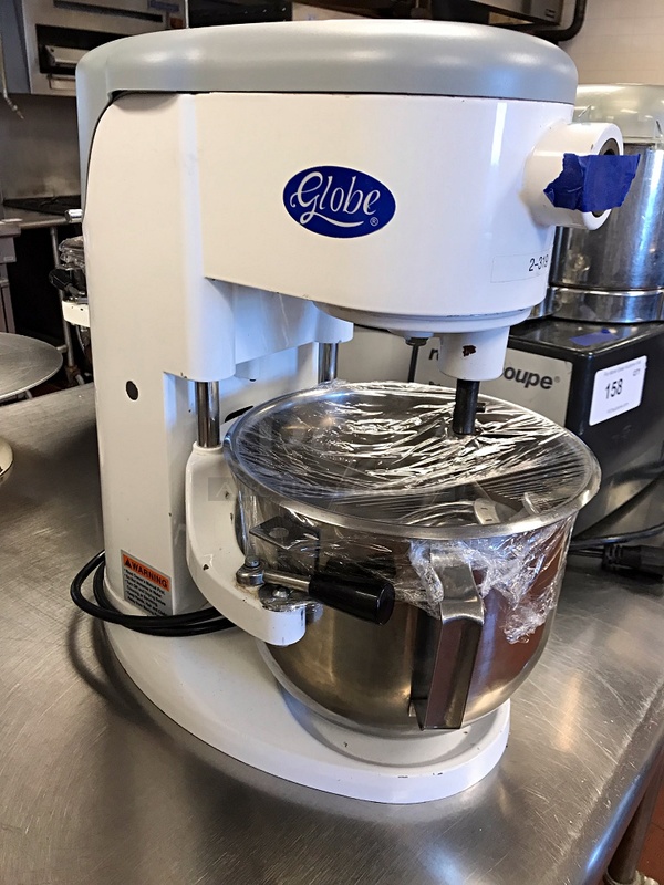 Globe SP5 Aluminum Gear Driven 5 Qt Commercial Countertop Mixer, Includes Attachments, 115v 1ph, Tested & Working! - Image 1 of 3