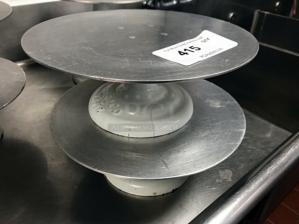 Two Rotating Cake Decoration Stands - Image 1 of 1