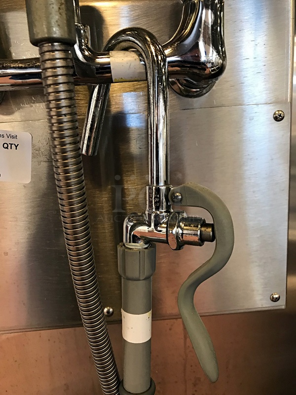 Wall Mounted Water Faucet w/ T&S Brass Spray Head - Image 2 of 2