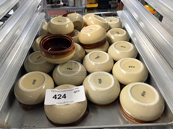 Porcelain French Onion Soup Bowls - Image 1 of 1