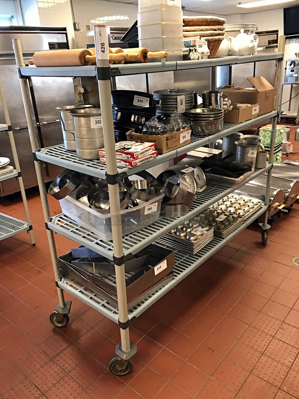 Metro Max Q Rack w/ Four Shelves on Casters - Image 1 of 2