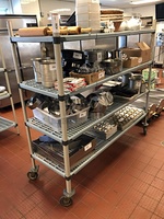 Metro Max Q Rack w/ Four Shelves on Casters