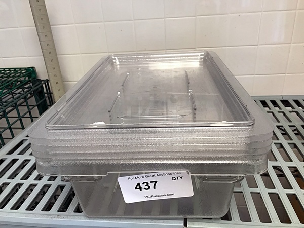 Cambro Clear Salad Pans w/ Lids - Image 1 of 1