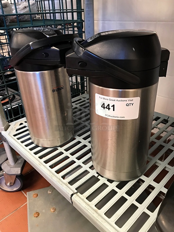 Two Bunn Coffee Air Pots