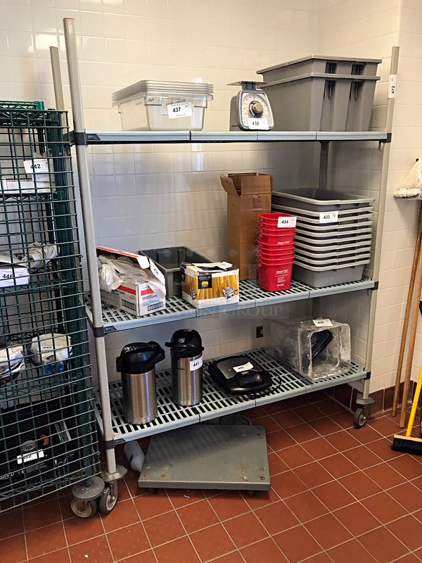 Metro Max Q Rack w/ Three Shelves on Casters (does not include contents) - Image 1 of 2