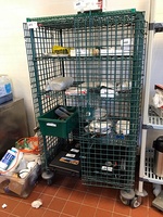 Metro Lockable Liquor Cabinet on Casters