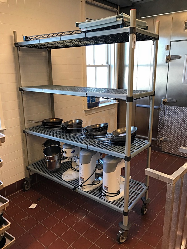 Metro Max Q Rack w/ Four Shelves on Casters (does not include contents) - Image 1 of 2
