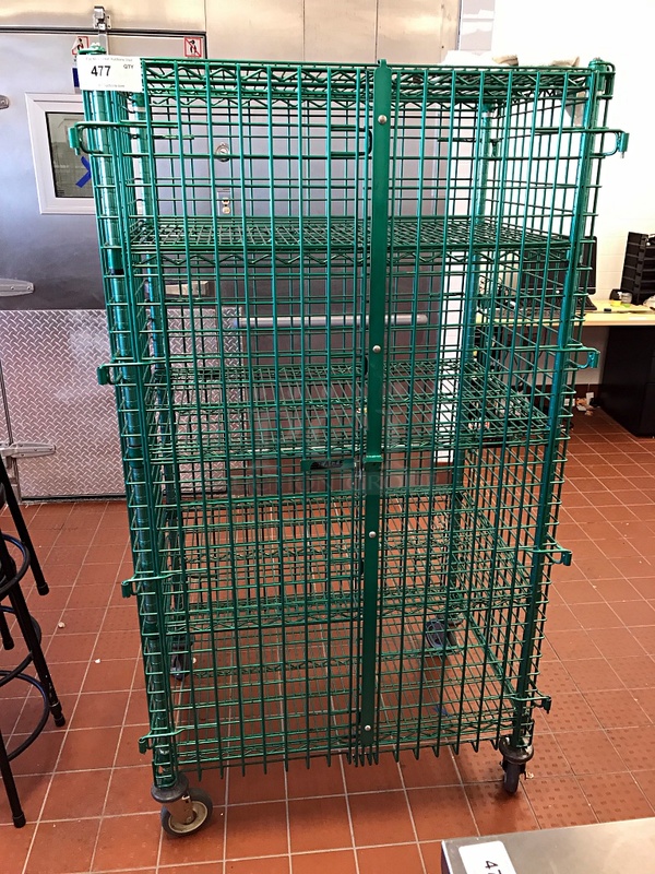 Eagle Lockable Liquor Wire Rack on Casters - Image 1 of 3