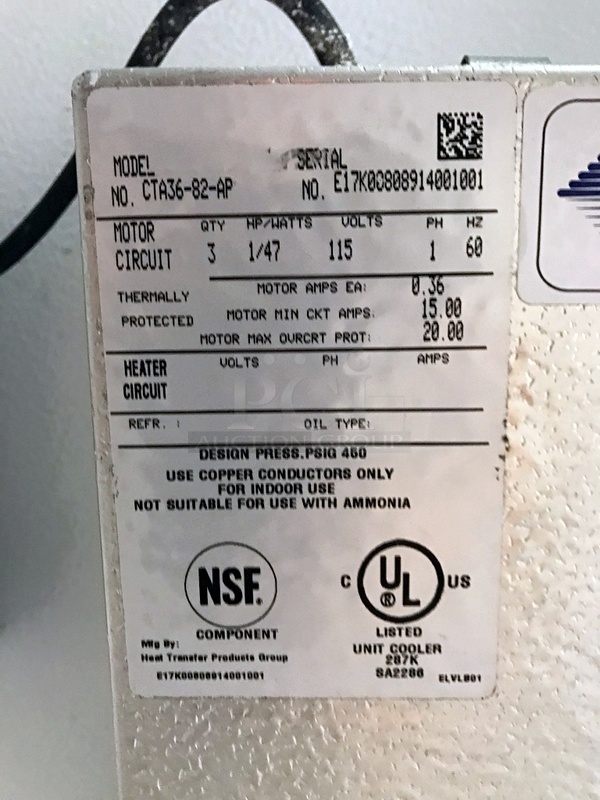 LIKE NEW! Side By Side Walk-In Cooler & Freezer, Stainless Steel Front & Doors, Diamond Plate Floor in Both, 220v 1ph, Door Keys Included. Tested & Working! - Image 6 of 7