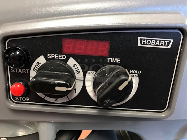 LIKE NEW! Hobart Legacy HL200 20 Qt. Commercial Planetary Stand Mixer w/ Accessories & 15 Minute Timer, Includes Stainless Steel Stand on Casters, 120v 1ph, Tested & Working (See Video)! - Image 4 of 5