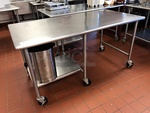 6' Stainless Steel Work Table w/ Under Shelf