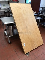 Wooden Bakers Table Topper, Turns Stainless Steel Table into Bakers Table!