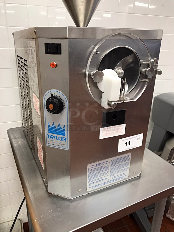 Taylor 104-12 Countertop 3 Quart Batch Ice Cream Freezer on Stainless Steel Equipment Stand, 115v 1 Ph, Tested & Working (See Video)! - Image 2 of 4