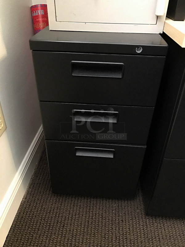 Herman Miller Book Shelf w/ Two Draws, HON Two Draw Lateral Filing Cabinet & Three Draw Filing Cabinet - Image 5 of 5