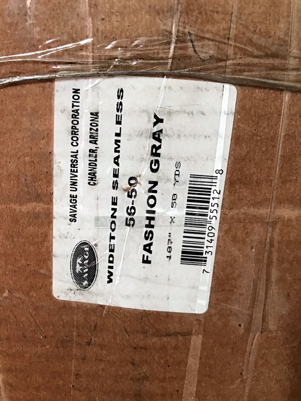 Three Boxes of Widetone Seamless Paper Rolls, Super White, Fashion Gray - Image 3 of 4