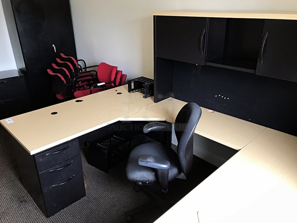 U Shaped Herman Miller Desk & Task Chair - Image 2 of 3